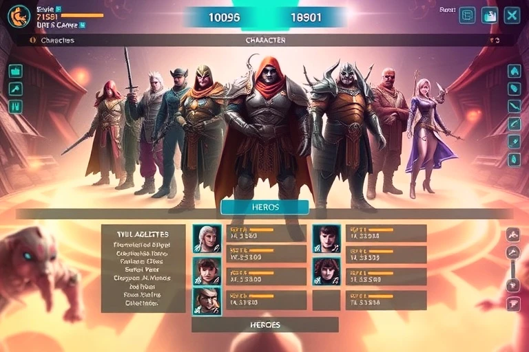AstrArk Heroes Selection